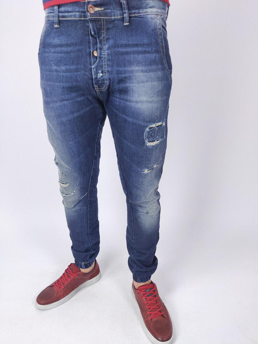 2Gether Ripped Elasticated Jean