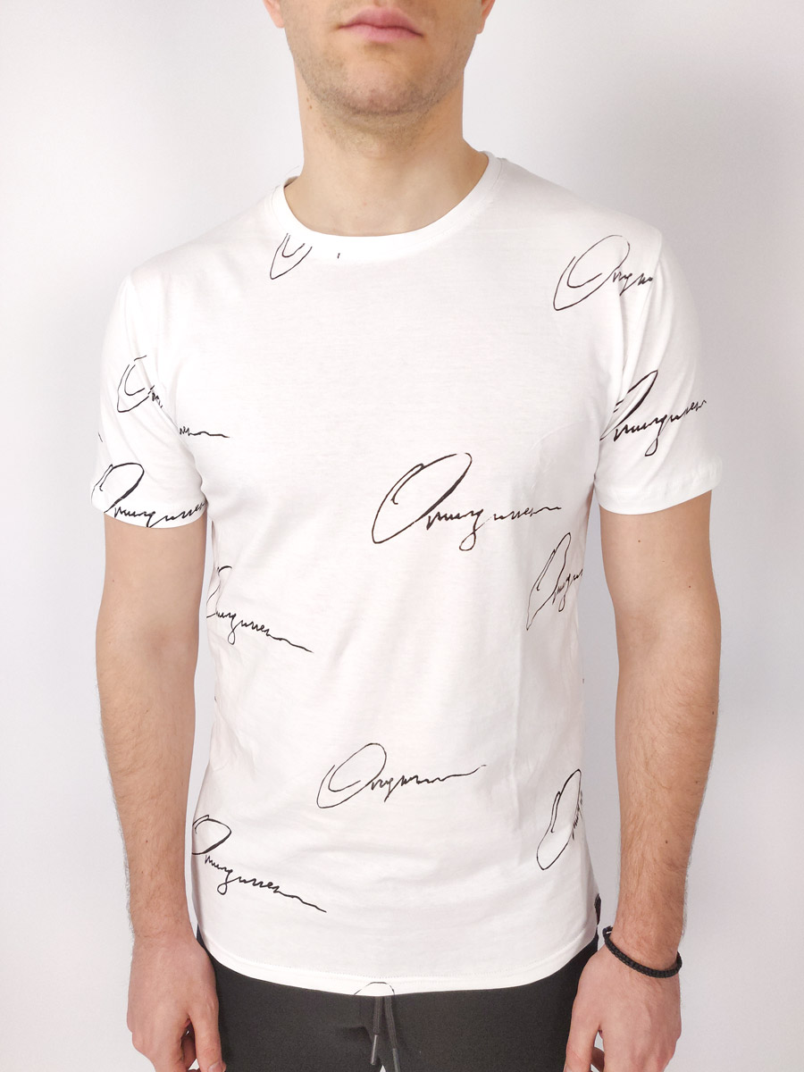 Clever T-Shirt Με Τύπωμα Σε όλη Τη Μπλούζα