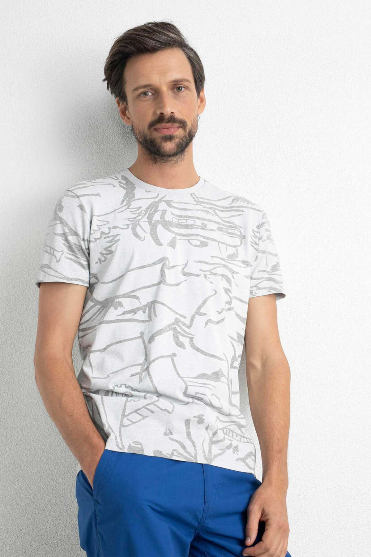 Petrol Industries T-shirt With All Over Print