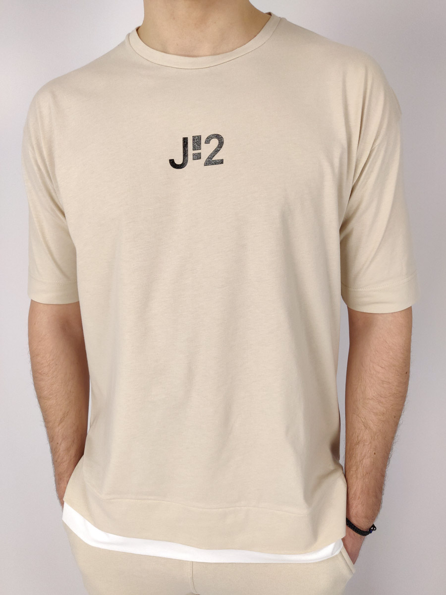 J-2 T-Shirt Oversized Με Στάμπα Logo