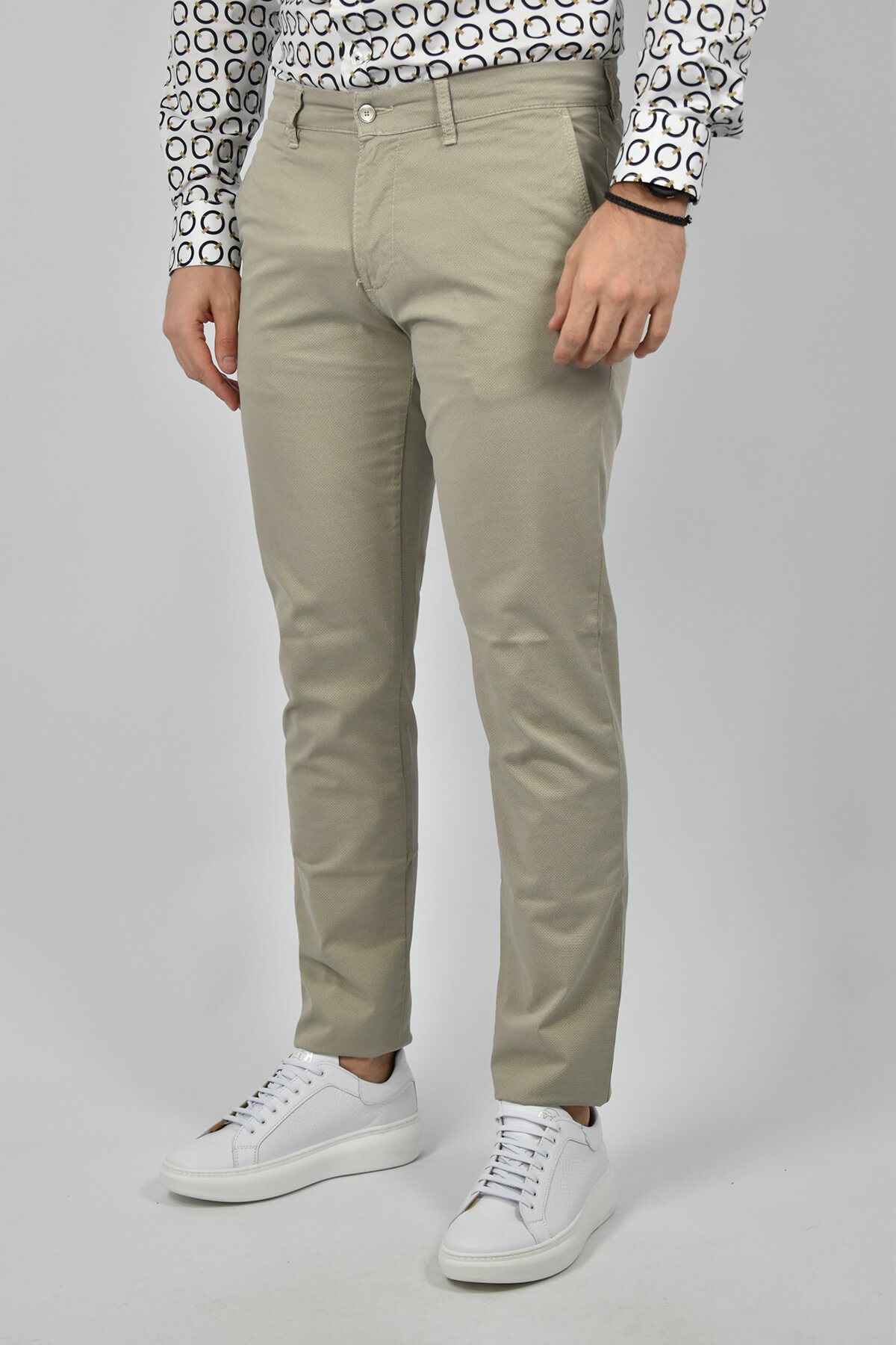 LCDN Παντελόνι Chinos Με Μικροσχέδιο