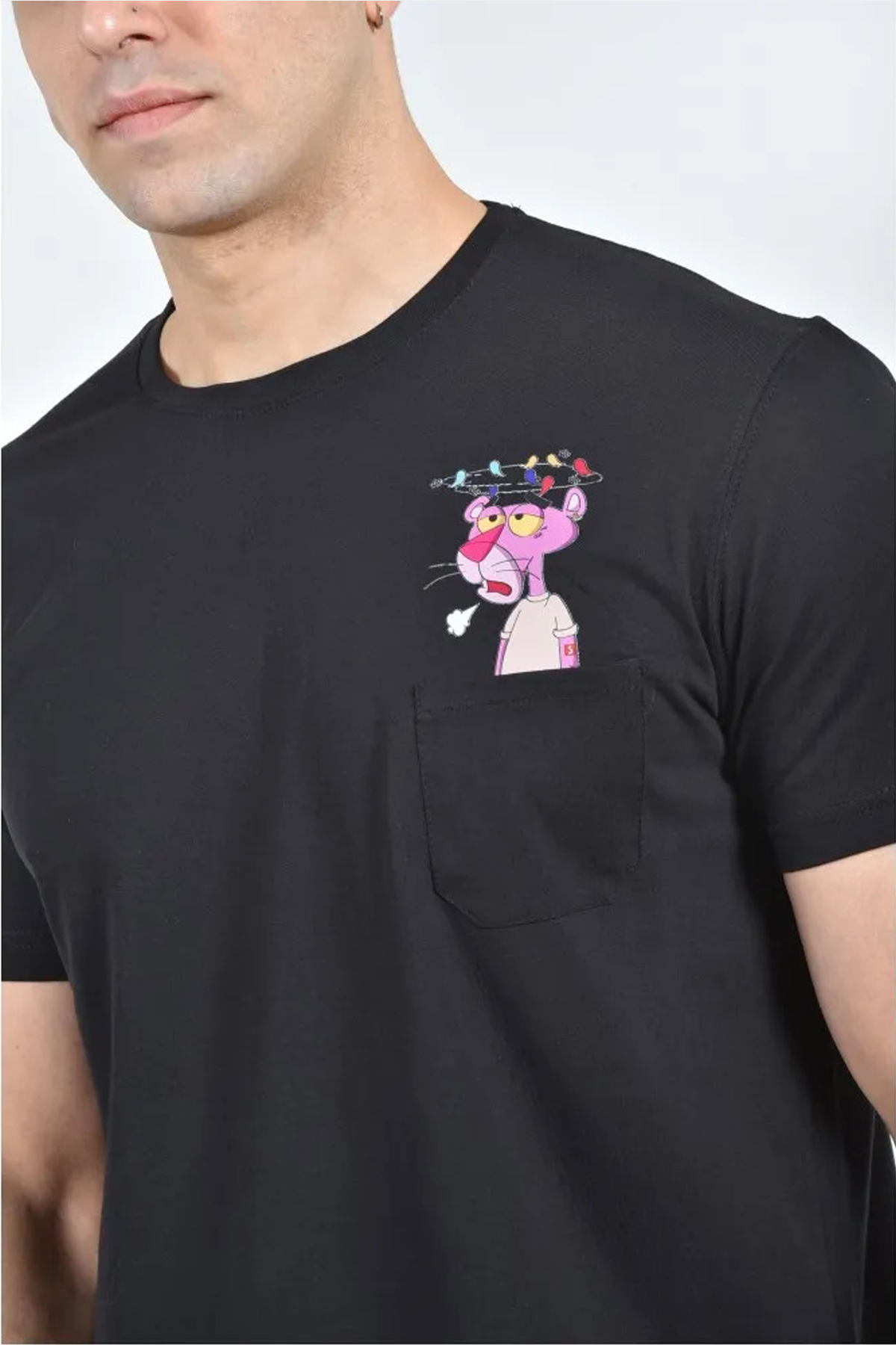 Clever Printed T-shirt With Pocket Panther